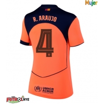 Camiseta Barcelona Ronald Araujo #4 Tercera Equipación para mujer 2025-26 manga corta